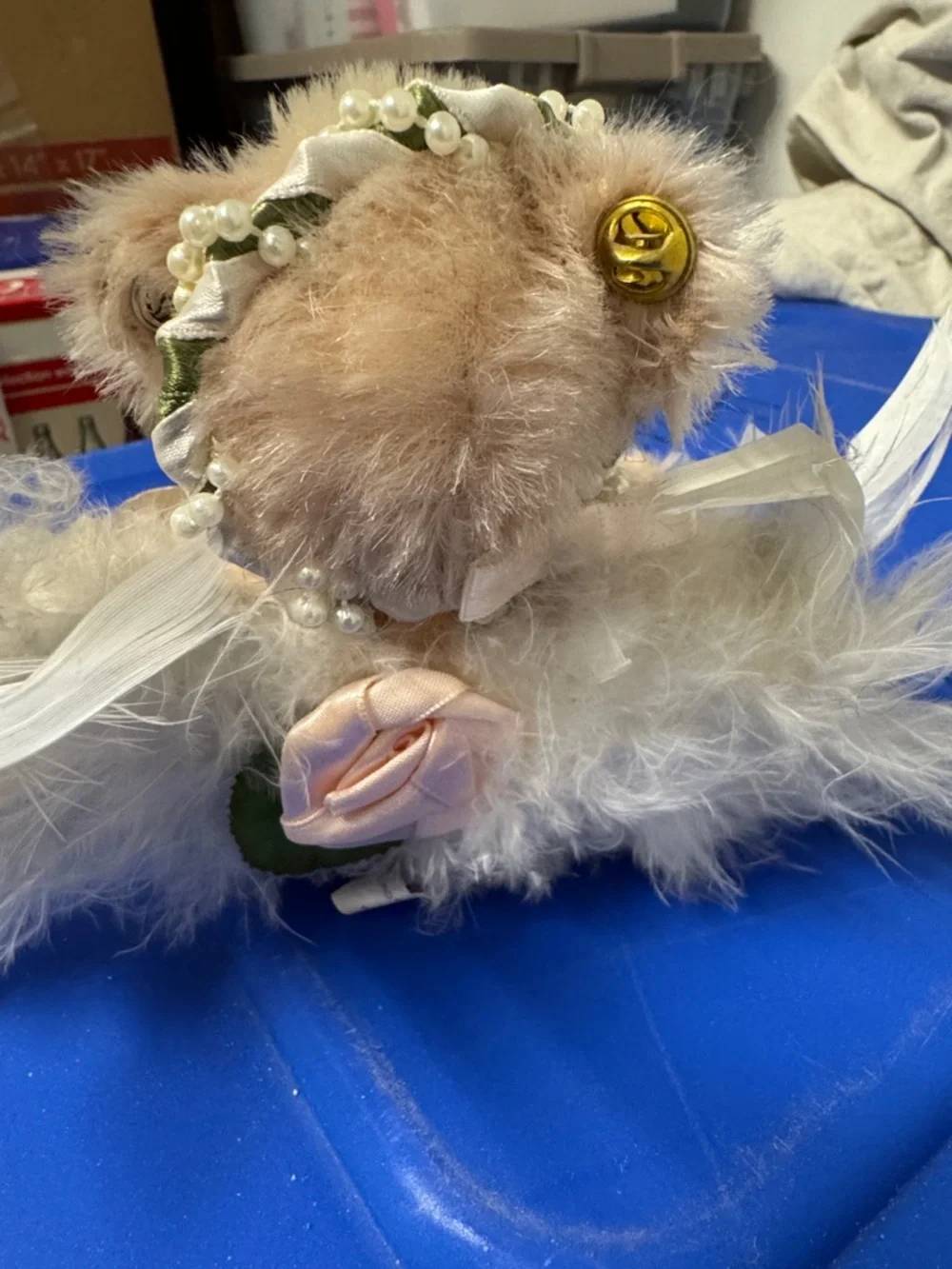 Annette Funicello Portrait Angel Collectible Bear - NWT L.L. Knickerbocker